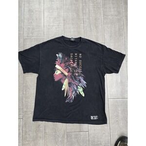 Hustle Gang Shirt Mens Priestess Black Graphic No Sucess Without‎ Sacrifice Tee